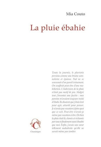 Livrenpoche : La pluie ébahie - Mia Couto - Livre