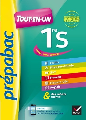 Livrenpoche : Prépabac tout-en-un 1re s : Toutes les matières de la première s - Denis Girard - Livre