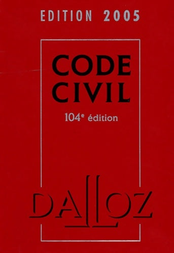Livrenpoche : Code civil 2005 - Xavier Henry - Livre