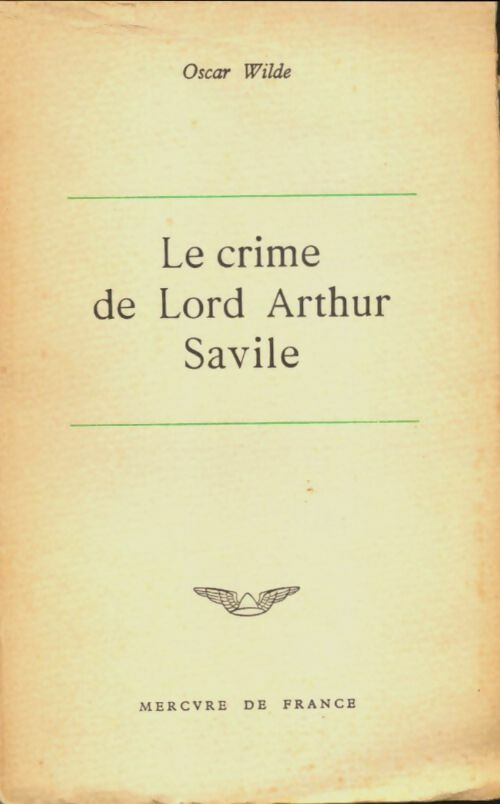 Livrenpoche : Le crime de Lord Arthur Savile - Oscar Wilde - Livre