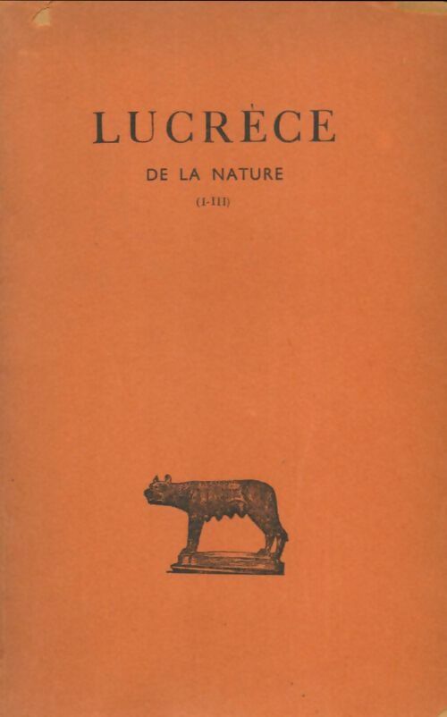 Livrenpoche : De la nature I-III - Lucrèce - Livre