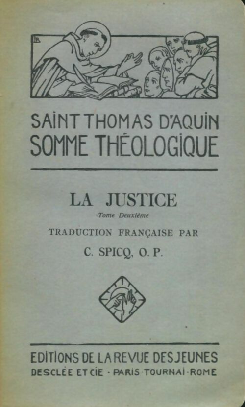Livrenpoche : La justice Tomz II - Saint Thomas D'Aquin - Livre