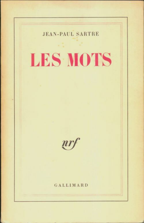 Livrenpoche : Les mots - Jean-Paul Sartre - Livre