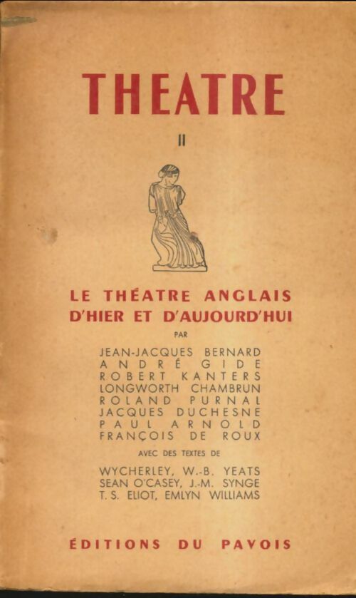 Livrenpoche : Le théâtre anglais d'hier et d'aujourd'hui - Collectif - Livre