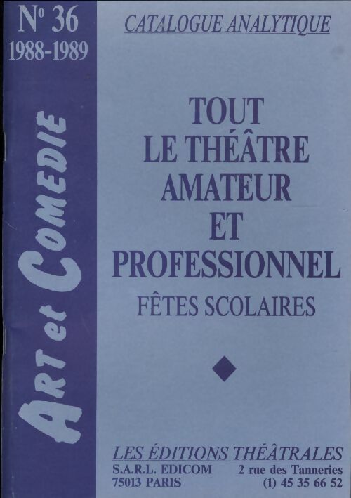 Livrenpoche : Art et Comédie n°36 - Collectif - Livre