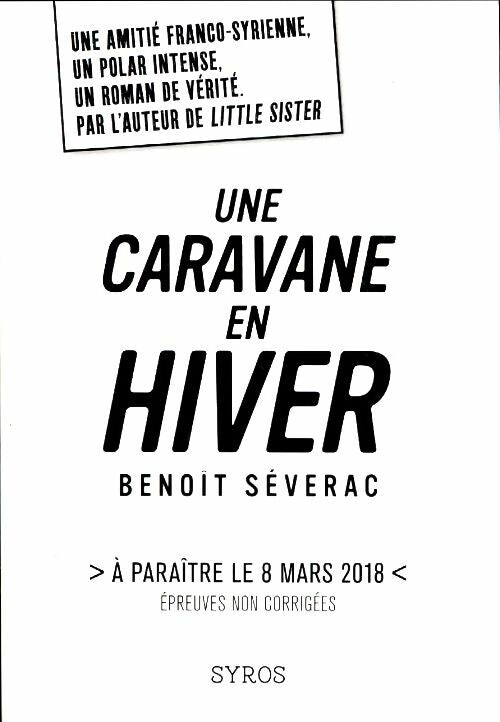 Livrenpoche : Une caravane en hiver - Benoît Séverac - Livre