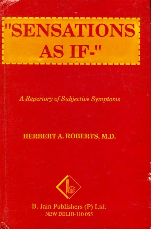 Livrenpoche : Sensations as if - Herbert A Roberts - Livre