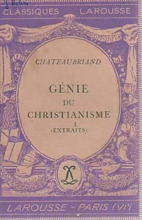 Livrenpoche : Génie du Christianisme (extraits) - François René Chateaubriand - Livre