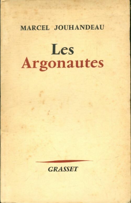 Livrenpoche : Les Argonautes - Marcel Jouhandeau - Livre