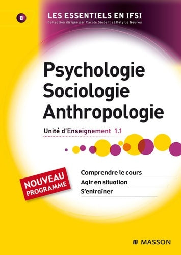 Livrenpoche : Psychologie sociologie anthropologie : Unité d'enseignement 1. 1 - Jacky Merkling - Livre