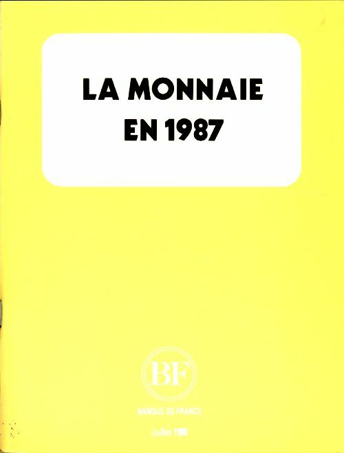 Livrenpoche : La monnaie 1987 - Collectif - Livre