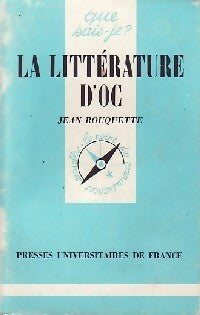Livrenpoche : La littérature d'oc - Jean Rouquette - Livre