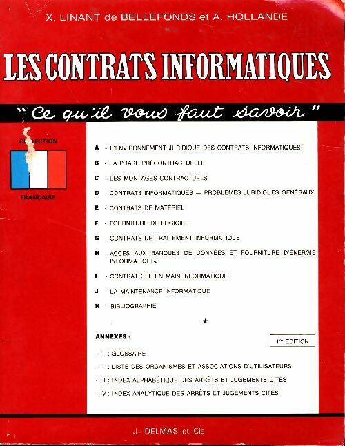 Livrenpoche : Les contrats informatiques - Xavier Linant De Bellefonds - Livre