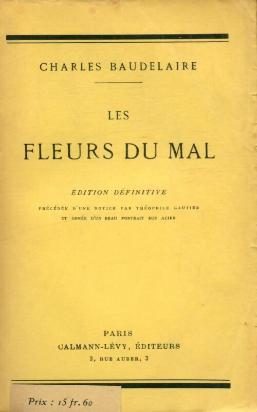 Livrenpoche : Les fleurs du mal - Charles Baudelaire - Livre