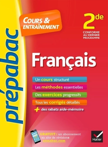 Livrenpoche : Français Seconde. Cours & entraînement - Séverine Charon - Livre