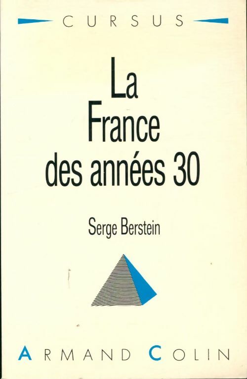 Livrenpoche : La France des années 30 - Serge Bernstein - Livre