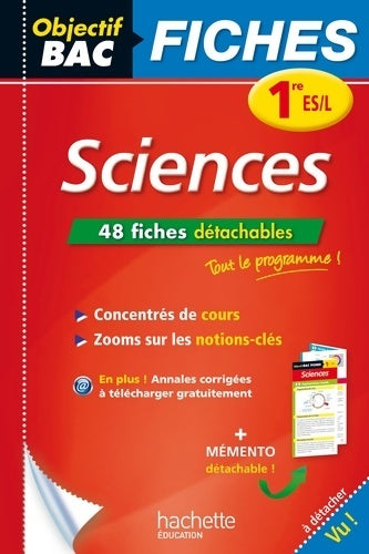 Livrenpoche : Sciences 1ère ES/L - Sophie Lebrun - Livre