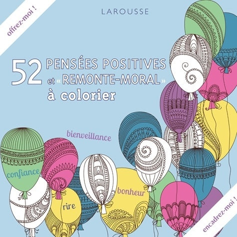 Livrenpoche : 52 pensées positives et remonte-moral à colorier - Collectif - Livre
