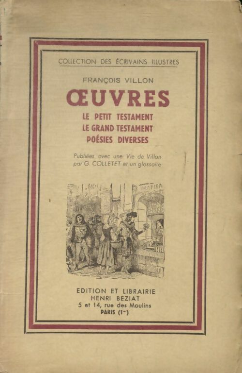 Livrenpoche : Oeuvres : Le petit testament / Le grand testament / Poésies diverses - François Villon - Livre