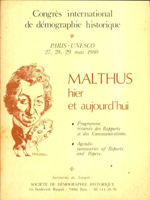 Livrenpoche : Malthus hier et aujourd'hui - Collectif - Livre