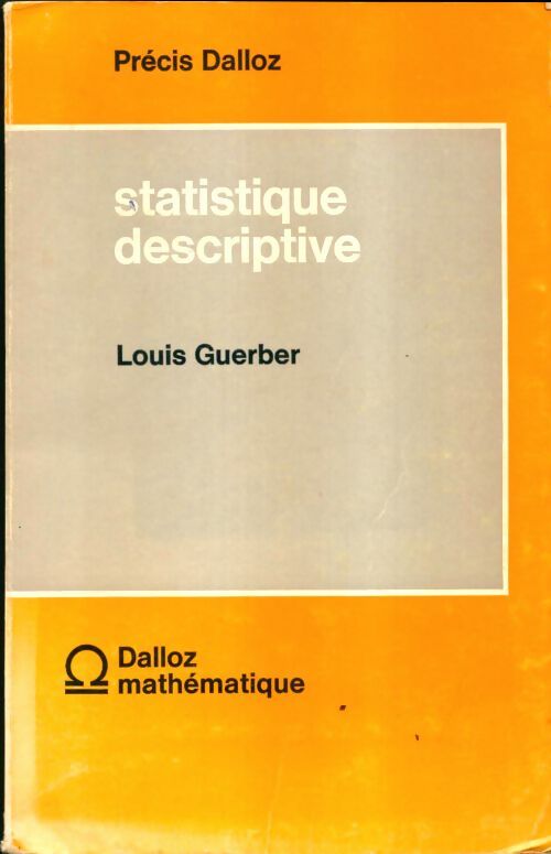 Livrenpoche : Statistique descriptive - Louis Guerber - Livre