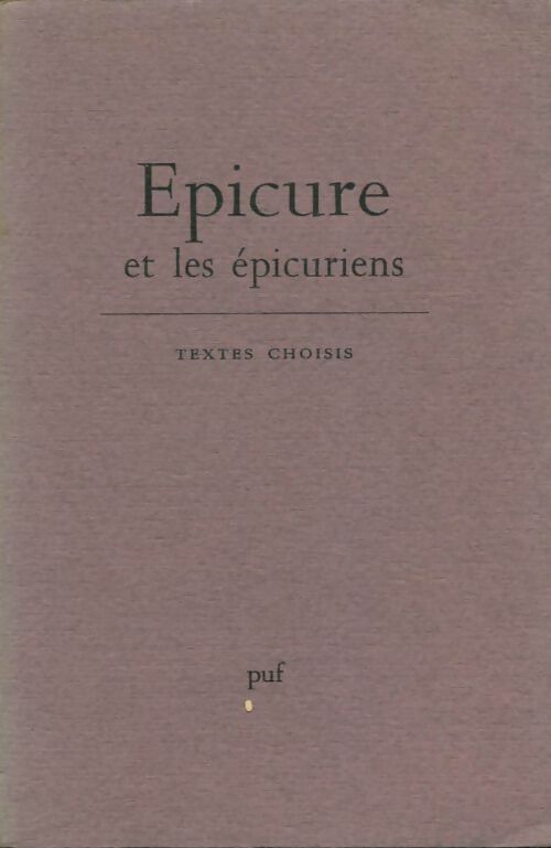 Livrenpoche : Épicure et les épicuriens - Jean Brun - Livre