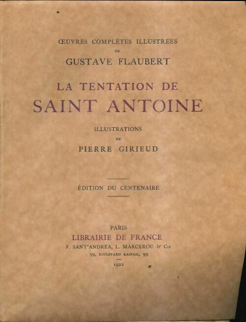 Livrenpoche : La tentation de Saint-Antoine - Gustave Flaubert - Livre