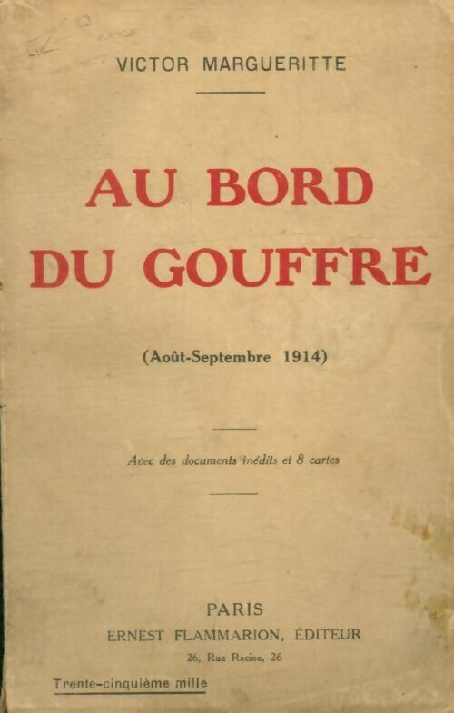 Livrenpoche : Au bord du gouffre - Victor Margueritte - Livre