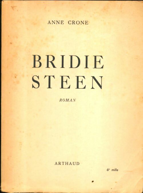 Livrenpoche : Bridie steen - Anne Crone - Livre