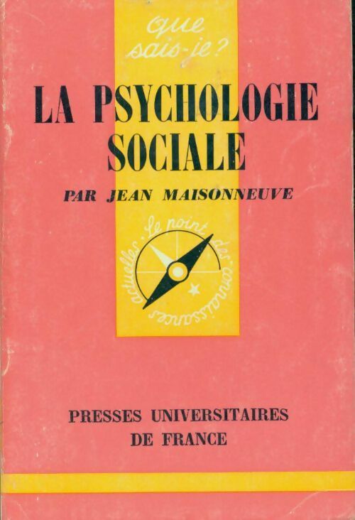 Livrenpoche : La psychologie sociale - Jean Maisonneuve - Livre