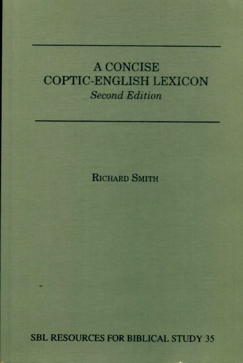 Livrenpoche : A concise coptic-English lexicon - John J. Collins - Livre
