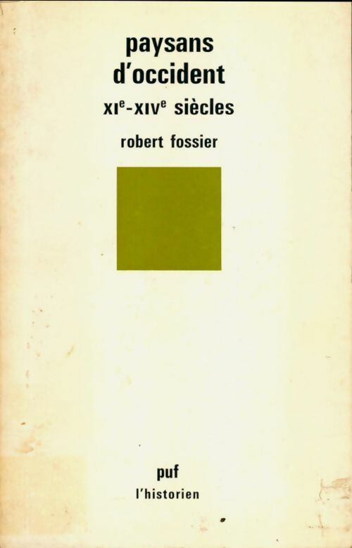 Livrenpoche : Paysans d'occident - Robert Fossier - Livre