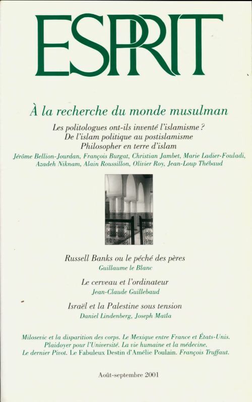 Livrenpoche : Esprit n°277 : A la recherche du monde musulman - Collectif - Livre