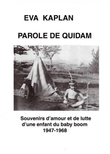 Livrenpoche : Parole de quidam - Eva Kaplan - Livre