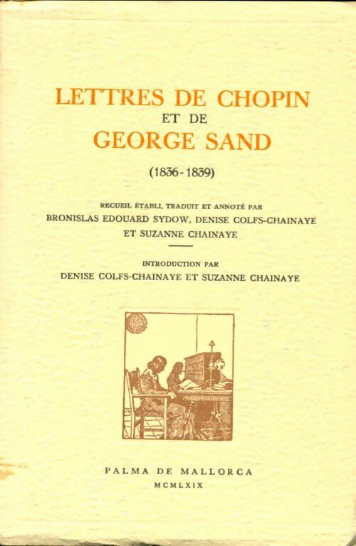 Livrenpoche : Lettres de Chopin et de George Sand (1836-1839) - Collectif - Livre