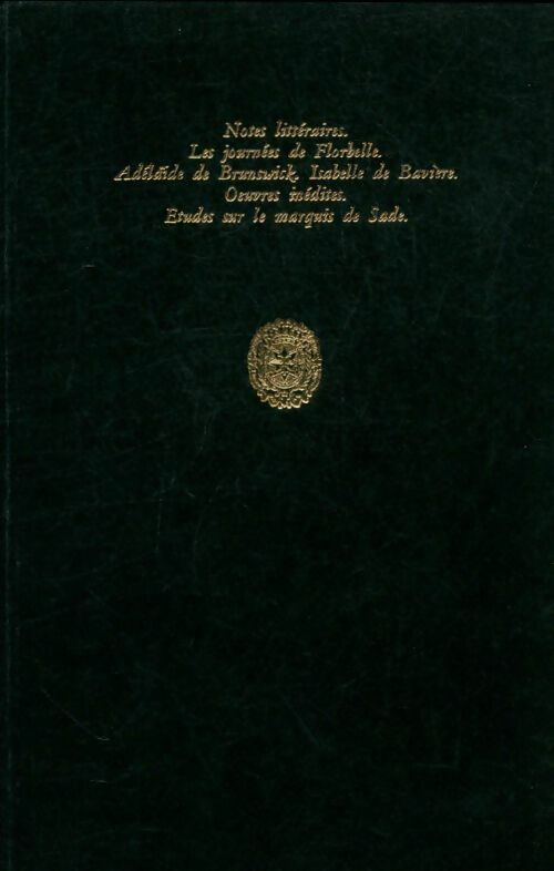 Livrenpoche : Oeuvres complètes Tome XV - D. A. F. Marquis De Sade - Livre