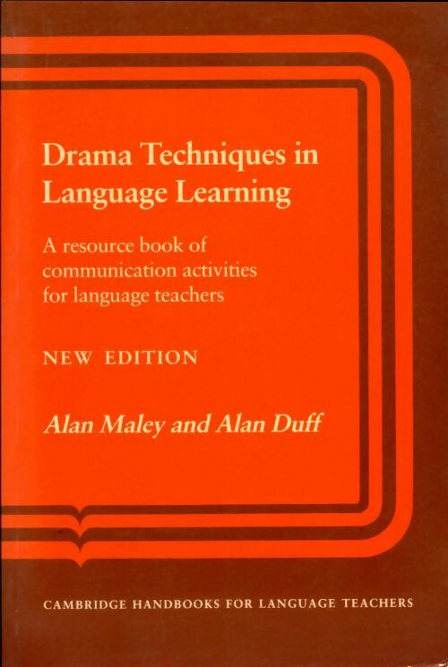 Livrenpoche : Drama techniques in language learning - Alan Maley - Livre