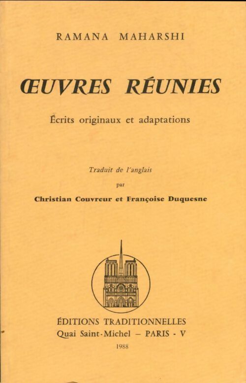 Livrenpoche : Oeuvres réunies : Ecrits ariginaux et adaptations - Ramana Maharshi - Livre