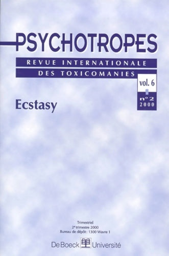 Livrenpoche : Psychotropes n°2 : Ecstasy - Collectif - Livre