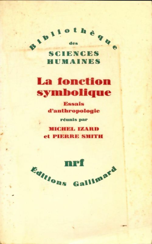 Livrenpoche : La fonction symbolique : Essais d'anthropologie - Michel Izard - Livre