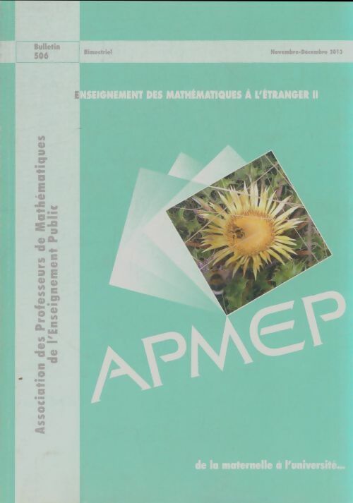 Livrenpoche : Bulletin APMEP n°506 - Collectif - Livre