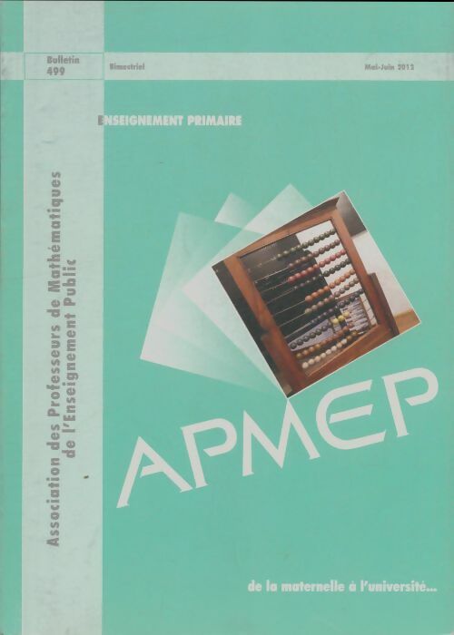 Livrenpoche : Bulletin APMEP n°499 - Collectif - Livre