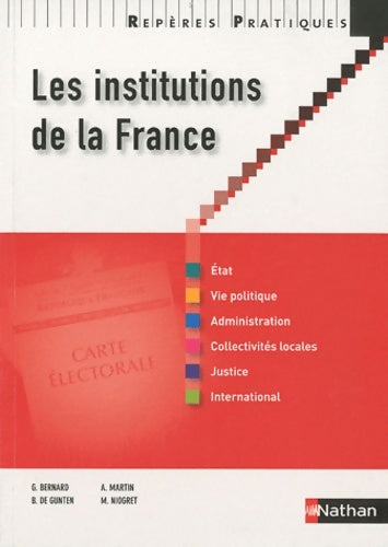 Livrenpoche : Rp institutions de la France n - Guillaume Bernard - Livre