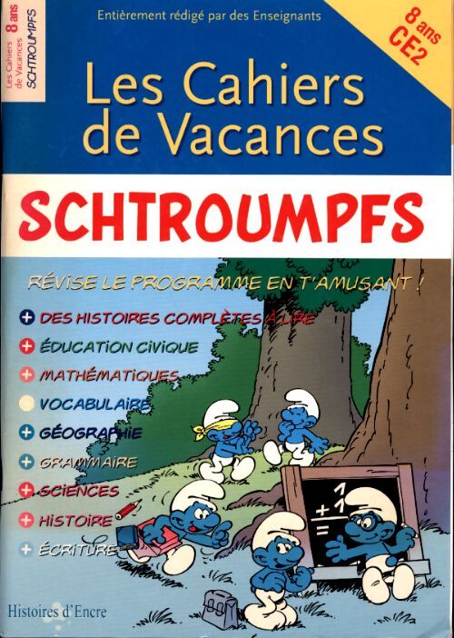 Les cahiers de vacances Schtroumpfs CE2 - Collectif - Livre