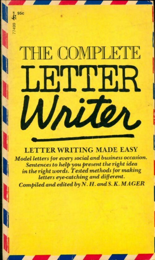 Livrenpoche : The complete letter writer - S.K. Mager - Livre