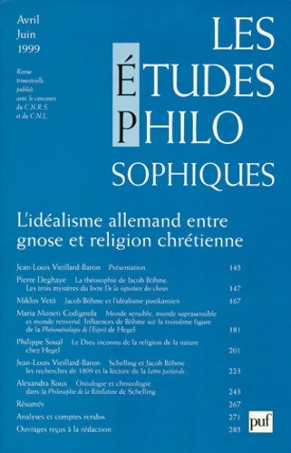 Livrenpoche : L'idéalisme allemand entre gnose et religion chrétienne - Collectif - Livre