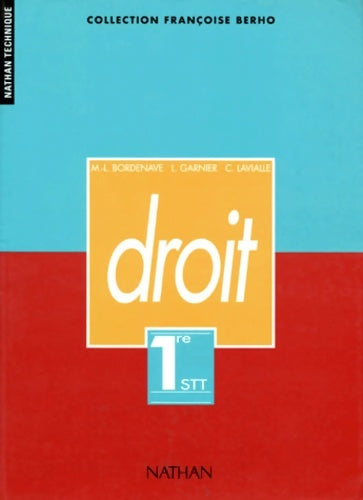 Droit 1ère STT - Berho - Livre