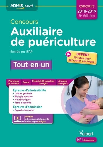 Livrenpoche : Concours auxiliaire de puériculture - entrée en ifap - tout-en-un : Concours 2018-2019 - Anne-Sophie Diamante - Livre