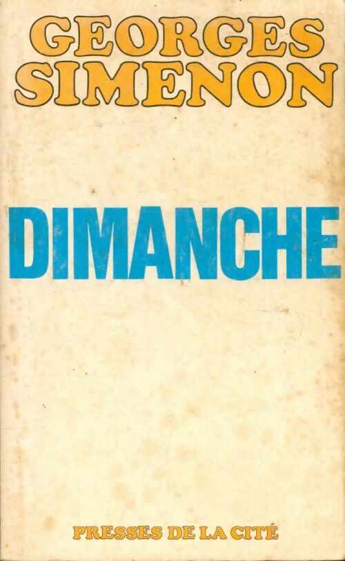 Livrenpoche : Dimanche - Georges Simenon - Livre