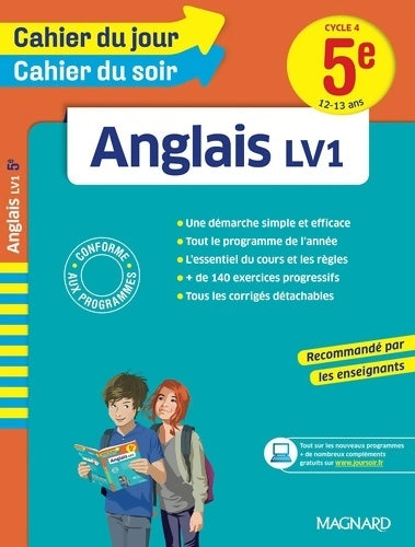 Livrenpoche : Cahier du jour/cahier du soir anglais 5e - nouveau programme 2016 - Nicole De Vannoise - Livre